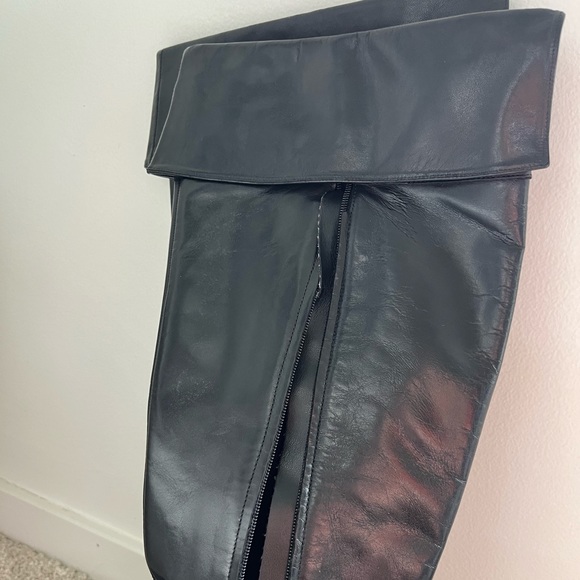 Nine West Vintage Zannyr Leather Knee High Black Boot, Women’s Size 8 - Picture 2 of 10